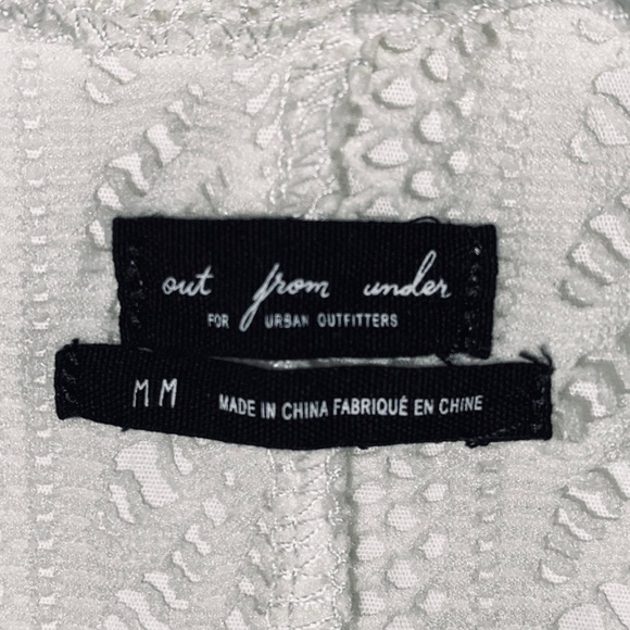 Urban Outfitters Cameron Crochet Cream White Cutout Bodysuit - Picture 5 of 7